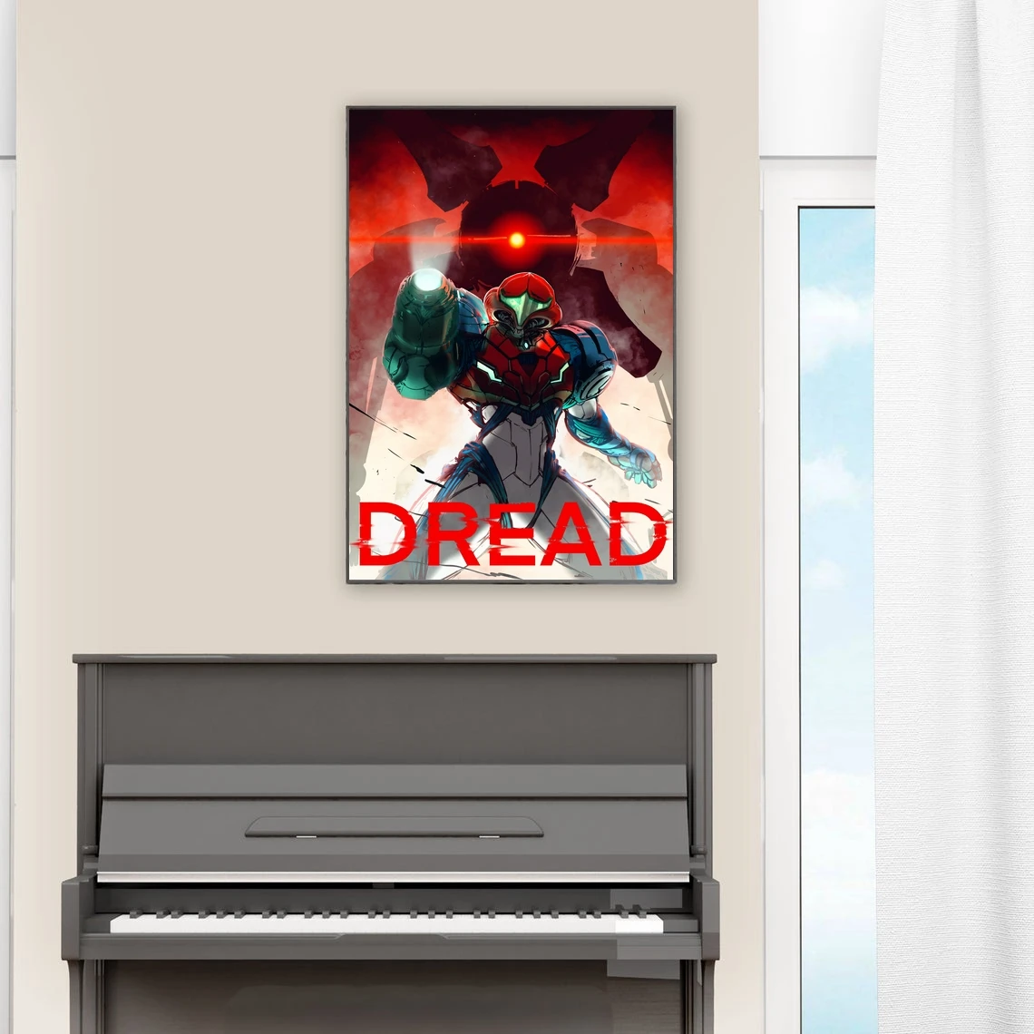 Super Metroid Dread Game Poster Art Print Canvas Painting Wall Pictures Living Room Home Decor (No Frame)