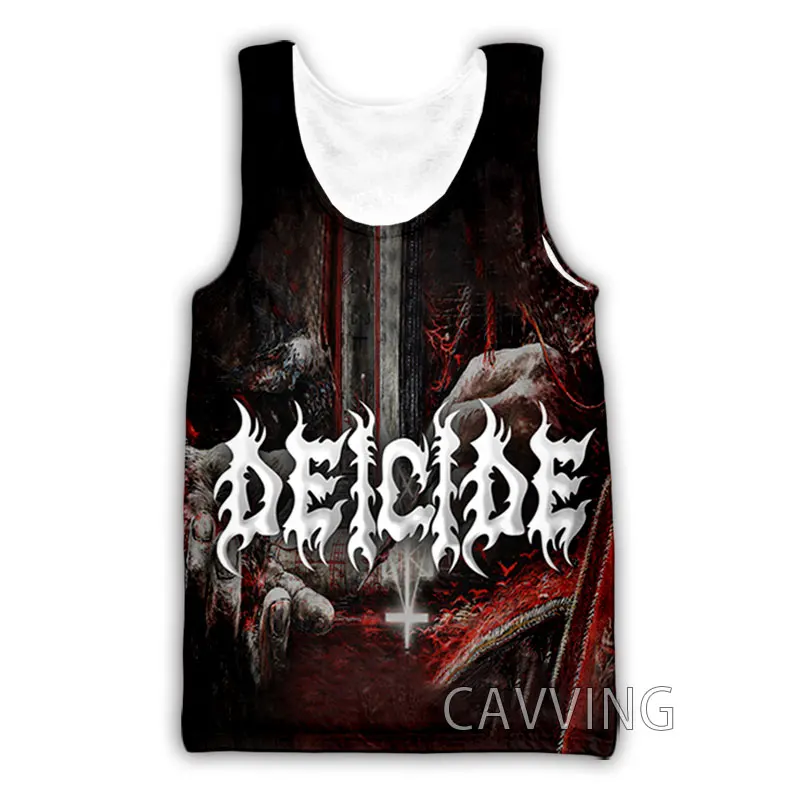 New Fashion Women/Men\'s 3D Print  DEICIDE Band  Tank Tops Harajuku  Vest  Summer Undershirt Shirts Streetwear