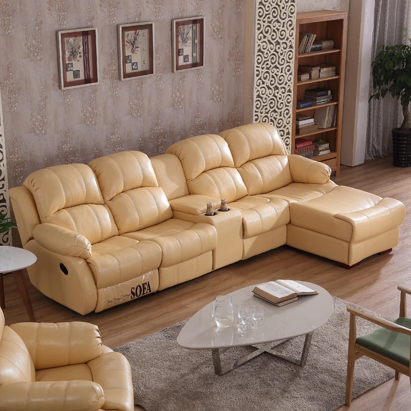 

l shaped home fuctional sofa couch design #CE-QMA8116