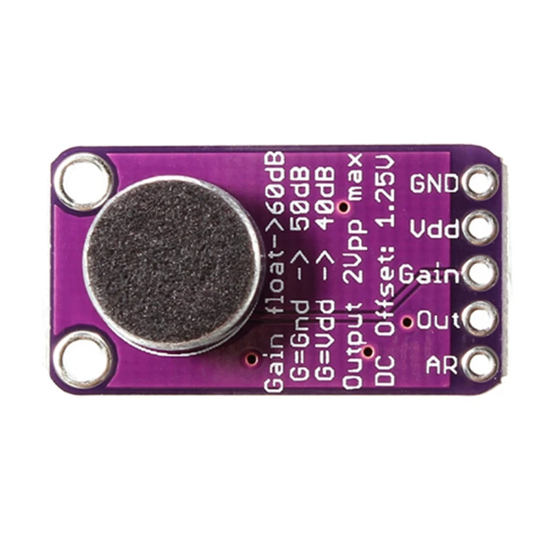 MAX9814 modulo scheda amplificatore microfono Electret AGC guadagno automatico per Arduino