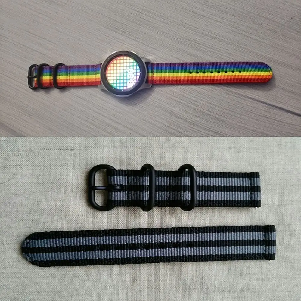 سوار من النايلون لـ Xiaomi Huami Amazfit GTS/Bip Lite ، حزام بديل 20 مللي متر للساعات الذكية