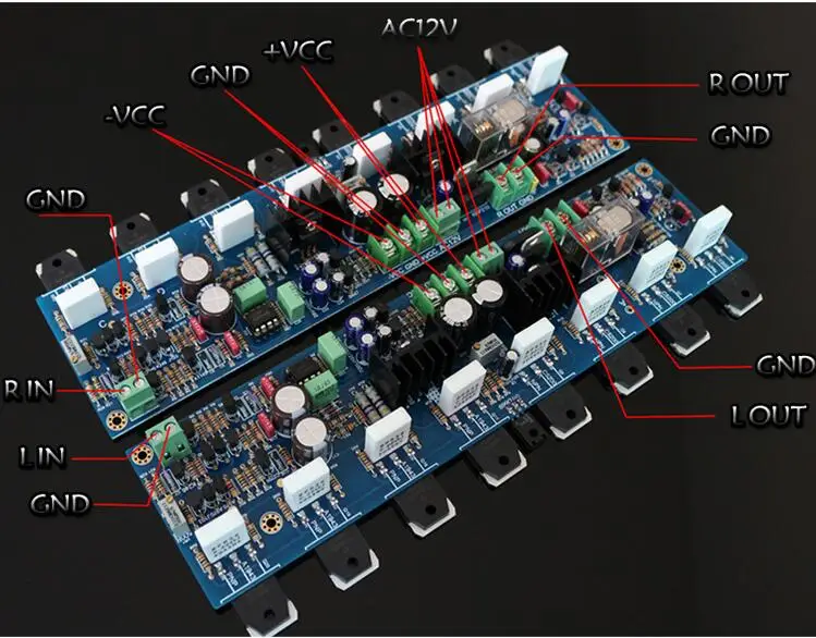 Accuphase E-405 Audiophile เครื่องขยายเสียง FET เพชรคู่ Differential Amplifier Board DC Dual 30-50V 300W * 2