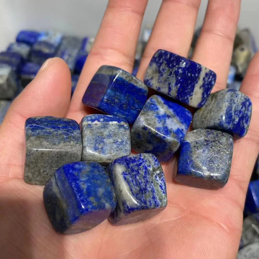 100-1000g Natural square square lapis lazuli square gem gem jewelry