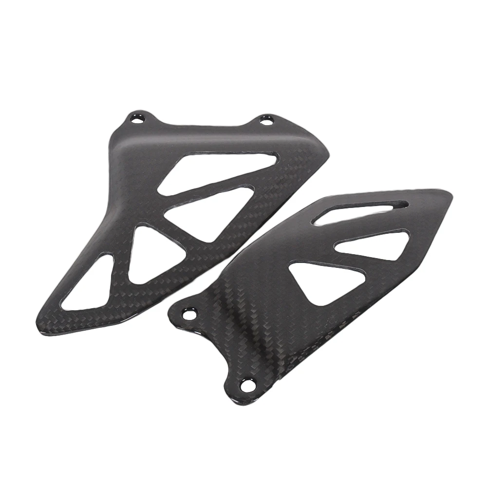 For Suzuki GSXR 1000 GSXR1000 2017 2018 2019 2020 Carbon Fiber Heel Guard Rearset Plate Foot Peg Protector Motorcycle accessorie