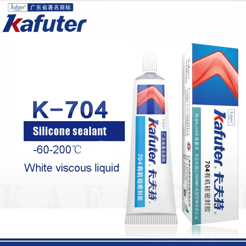 704 Silicone Rubber K-704 White Fixed Silicone Rubber Sealant Components RTV Silicone CPU Cooling Gel Electronic Silicone