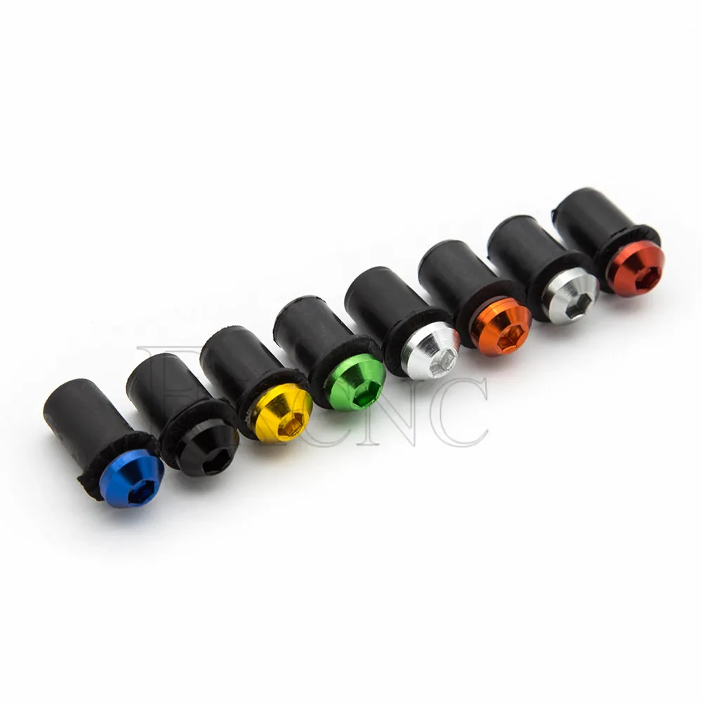 Alluminio universale 10 pz M5 x 18mm moto parabrezza bullone parabrezza viti dado di fissaggio per Suzuki Kawasaki Yamaha Ducati