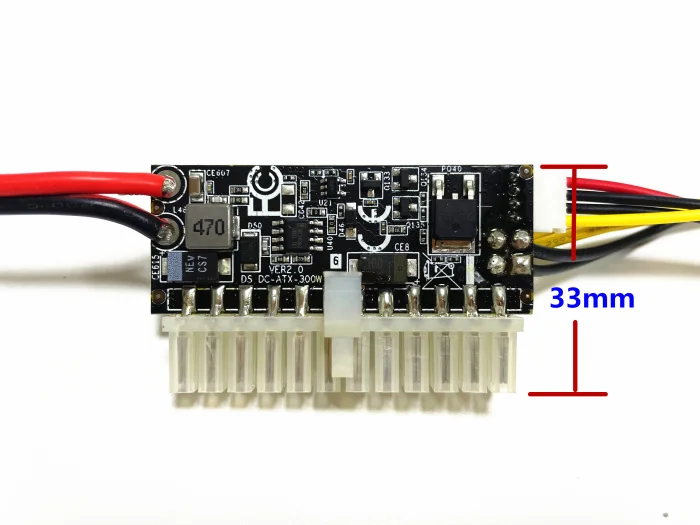 DB9215A PCI-E 6pin male Input DC-ATX 300W 24pin Power Supply Module Switch Pico PSU Car Auto Mini ITX High DC-ATX power Module