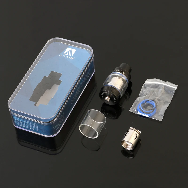 Oryginalny ATVS SR-11 Sub Ohm Pojemność 5 ml Atomizer Szczelny Regulowany Zbiornik Przepływu Powietrza Do 510 Gwint Vape Box Mod Pen Kit