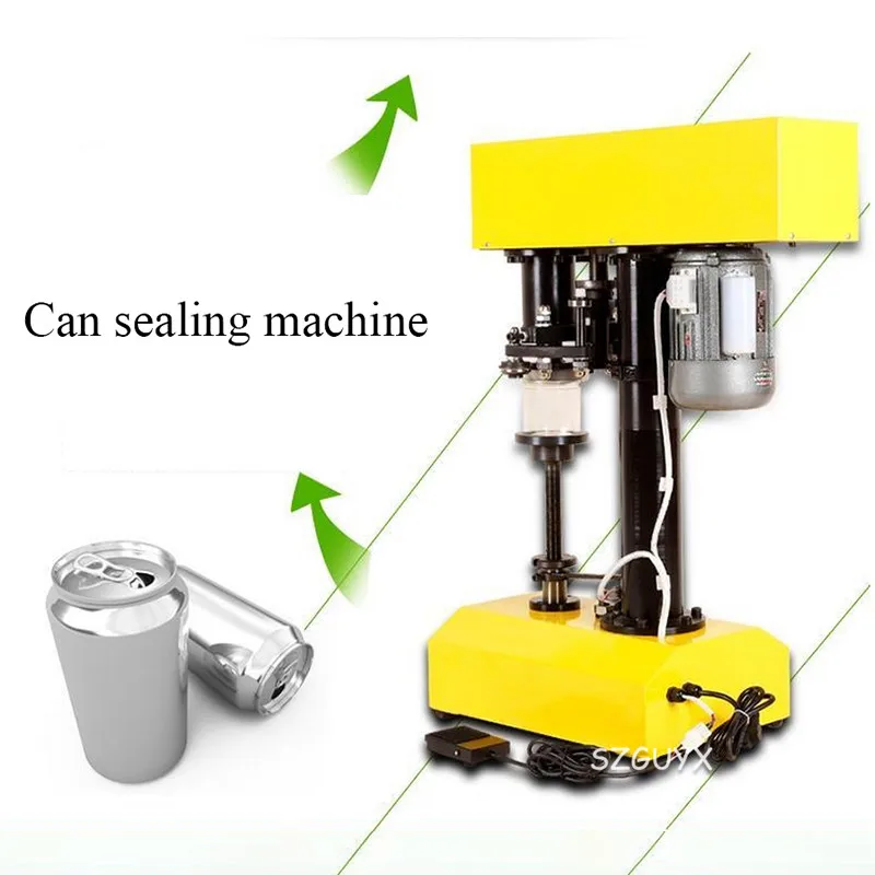 Automatic cans sealing machine plastic cans aluminum can sealing machine snacks dried fruit paper cans tin cans capping machine