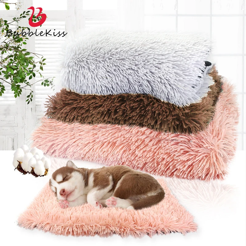 Bubble Kiss Simple Style Pet Bed Pad Thickened Double-layer Blankets In Winter Small And Medium-sized Pet Portable Pet Supplies