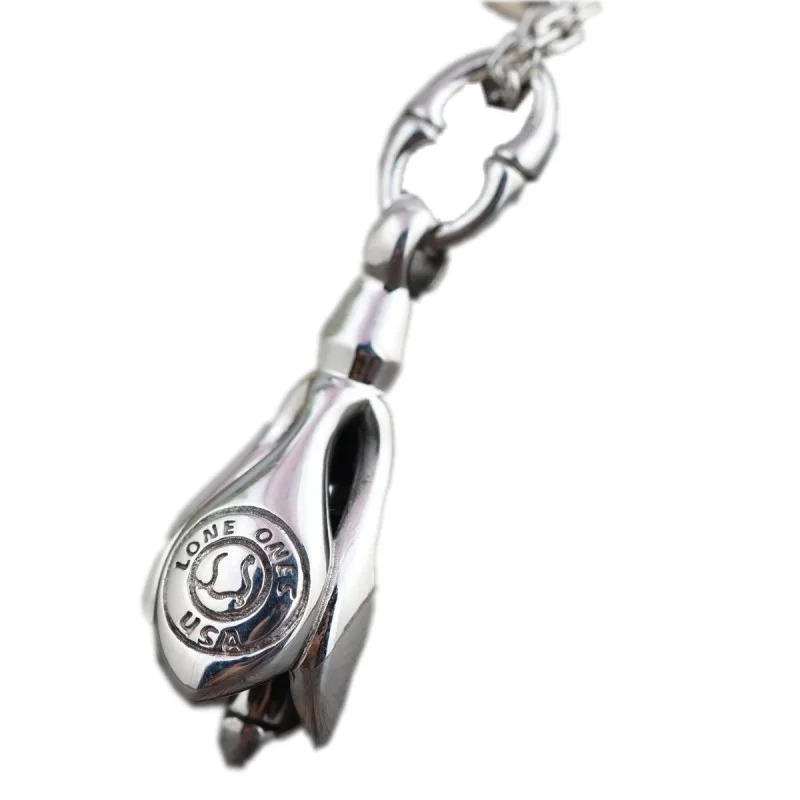 BOCAI S925 Sterling Silver New Charm Pendant Pure Argentum Fashion Buddhist Hanging Dangler Amulet Bells