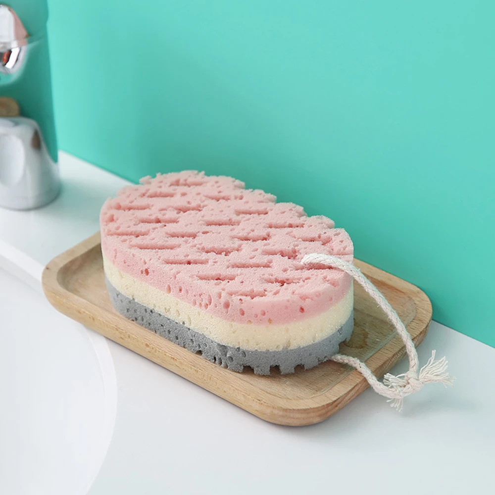 Bola de baño de esponja para todo el cuerpo, cepillo de masaje exfoliante, cepillo corporal, accesorios de baño