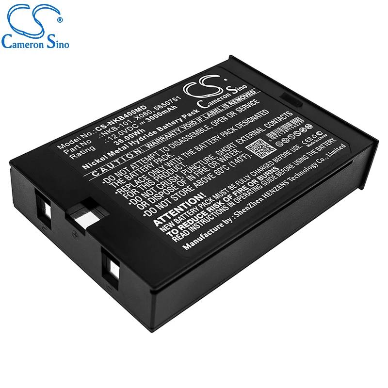 CameronSino-Nihon Kohden 용 배터리, 5100, 5650751 X060 의료용 교체 배터리, 3000mAh, 36.00Wh 12.00 볼트