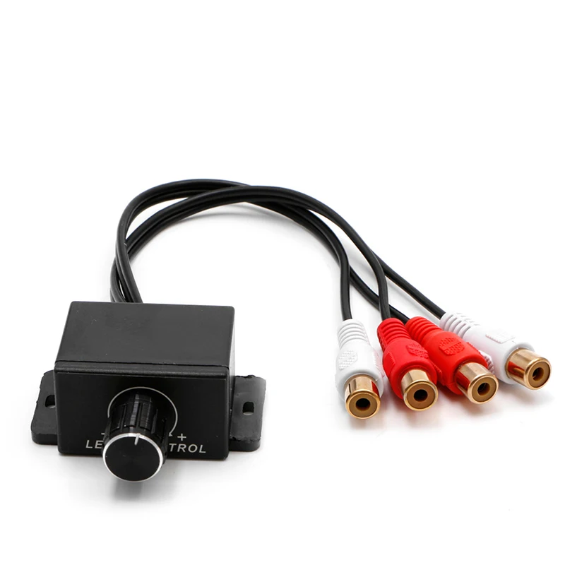 2025 New Universal Car Amplifier Bass RCA Level Remote Volume Control Knob LC-1 New