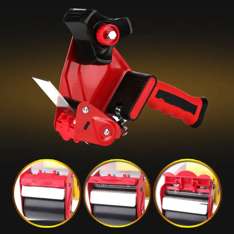 Heavy Duty Tape Gun Dispenser Sealing Packaging Parcel Cutter Machine Manual Packing Tool