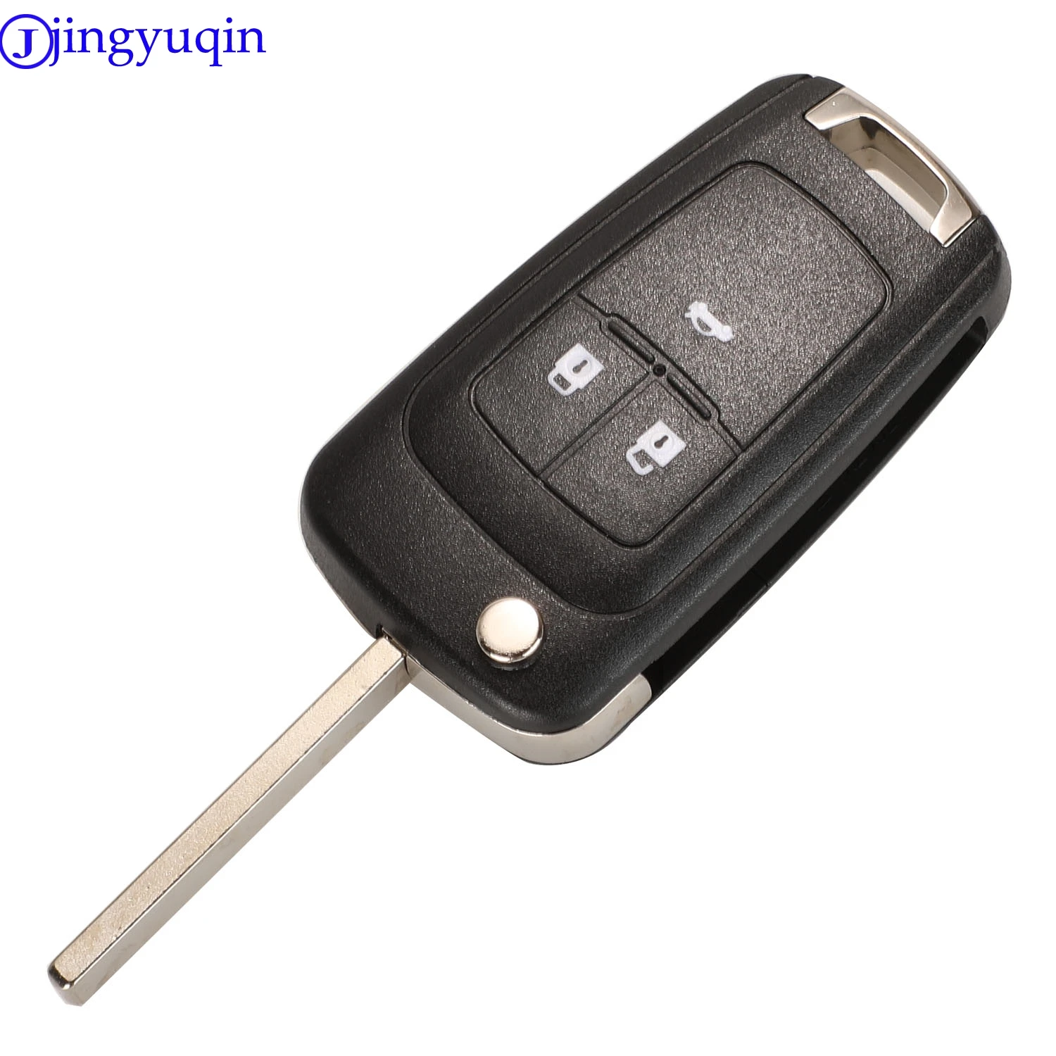 jingyuqin Flip Folding Remote car Key Shell For Chevrolet Cruze Epica Lova Camaro Impala 2 3 4 5 Button HU100 Blade