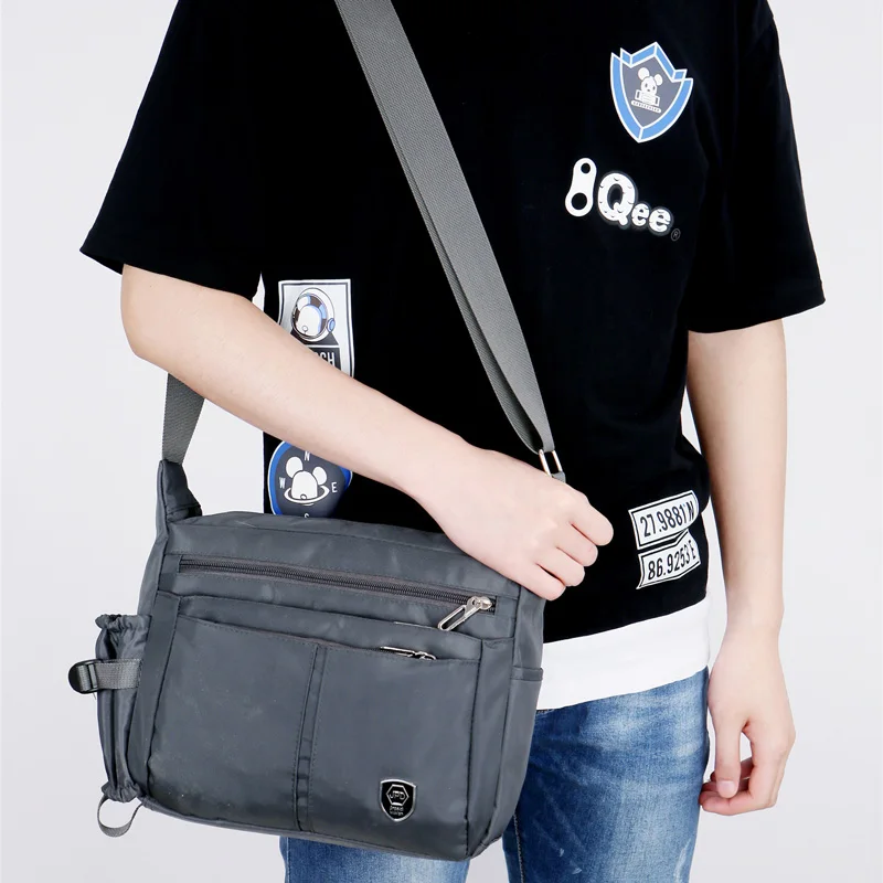 Man Handbag Messenger Bag Male Side Bags Guarantee Men\'s Bags Mens Travel School Retro Zipper Shoulder Bag Casual Crossbody Bag