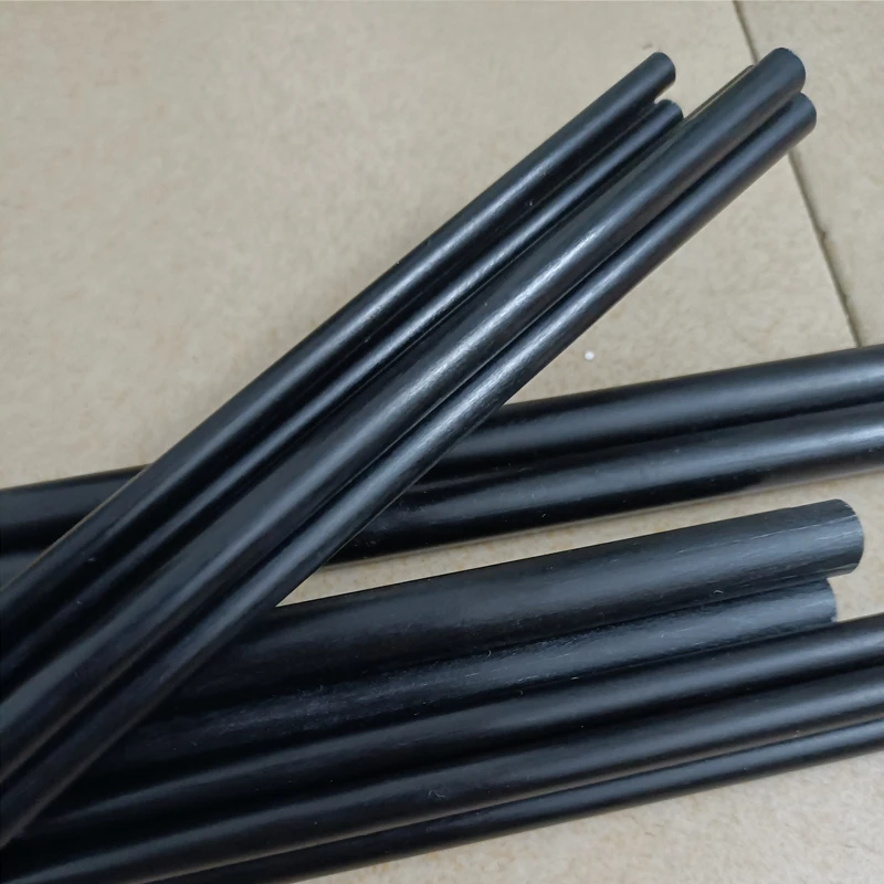 10Pcs Black Hollow Fiberglass Rod Glass Fiber Tube 3mm 4mm 5mm 6mm 7mm 8mm 10mm 12mm 25mm Insulation Material Lenght 500mm