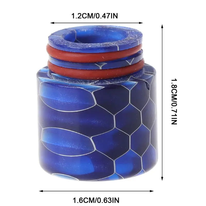 Punta a goccia di pelle di Serpente Resina Epossidica 810 Boccaglio Per Atomizzatore RDA Serbatoio RTA E Sigarette Vape Accessori