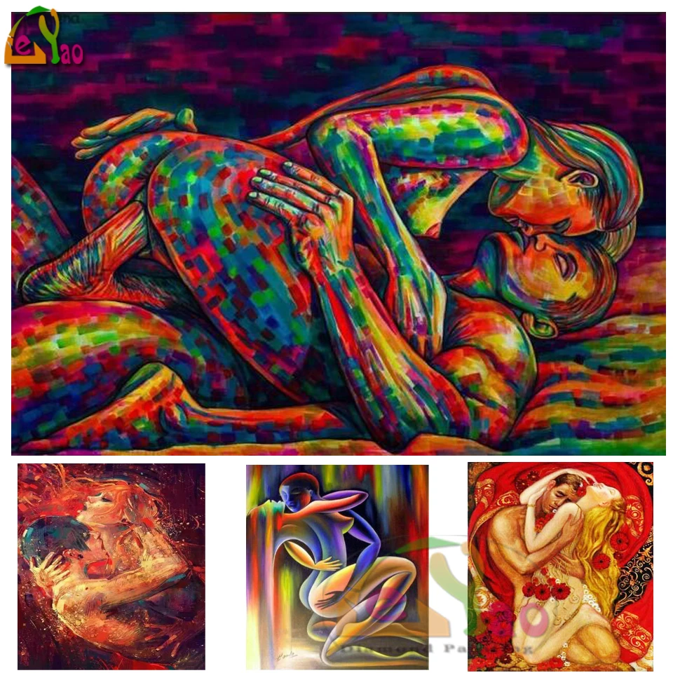 

5d Diamond Embroidery Sexy Lover,Full Square/Round Diamond Mosaic,Needlework Diy,Cross Stitch Diamond Painting Naked Couple