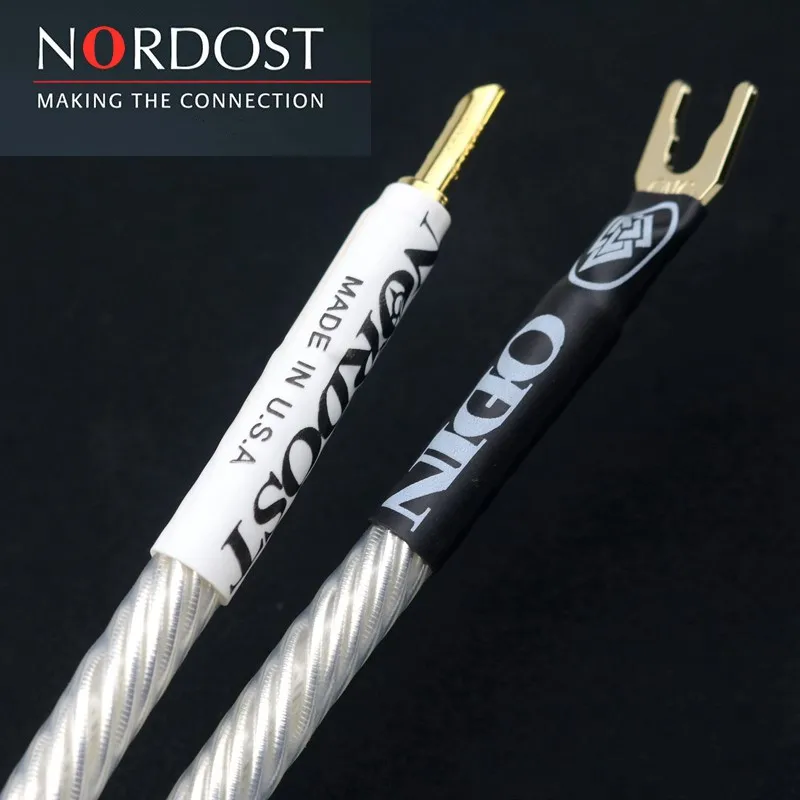 4 Uds. Cables de puente plateados Nordost Odin de alta fidelidad de alta gama para entusiastas de Audio y puente de altavoz Hi-Fi