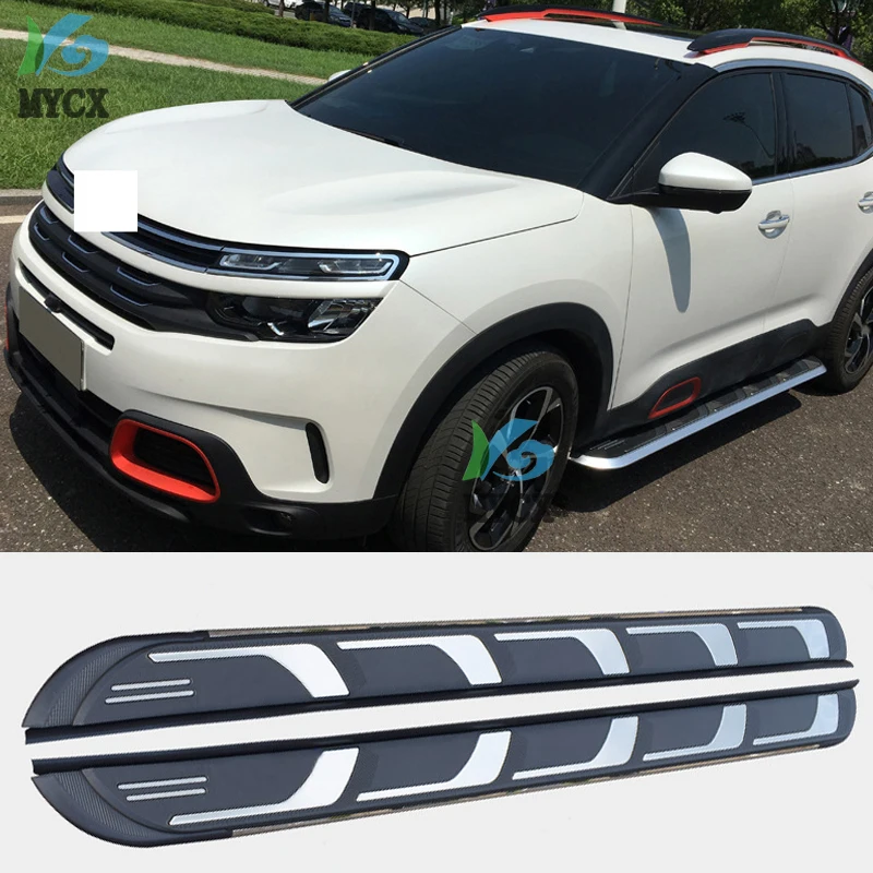 New Arrival Running Board Side Steps Side Bar Pedals For Citroen C5 AIRCROSS,Thicken Aluminum Alloy,Guarantee Quality,load 300kg