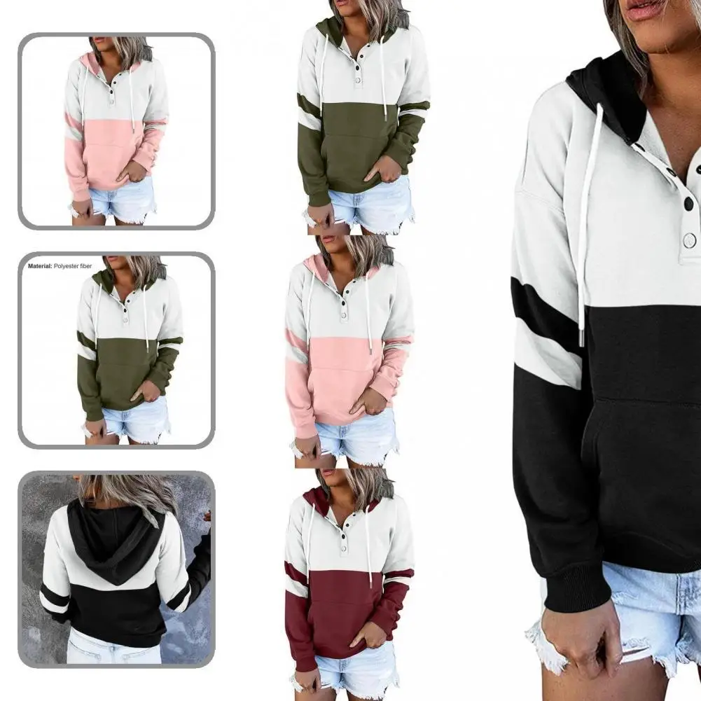 

V Neck Hooded Loose Warm Sweatshirt for Work Hoodie V Neck Hooded Loose Warm Sweatshirt for Work