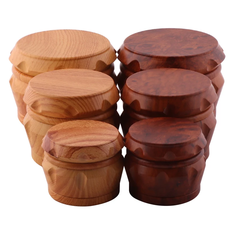 Three Size 4 Layers Resin Tobacco Herb Smoke Grinders CNC Teeth Herbal Spice Crusher for Smoking Accessories