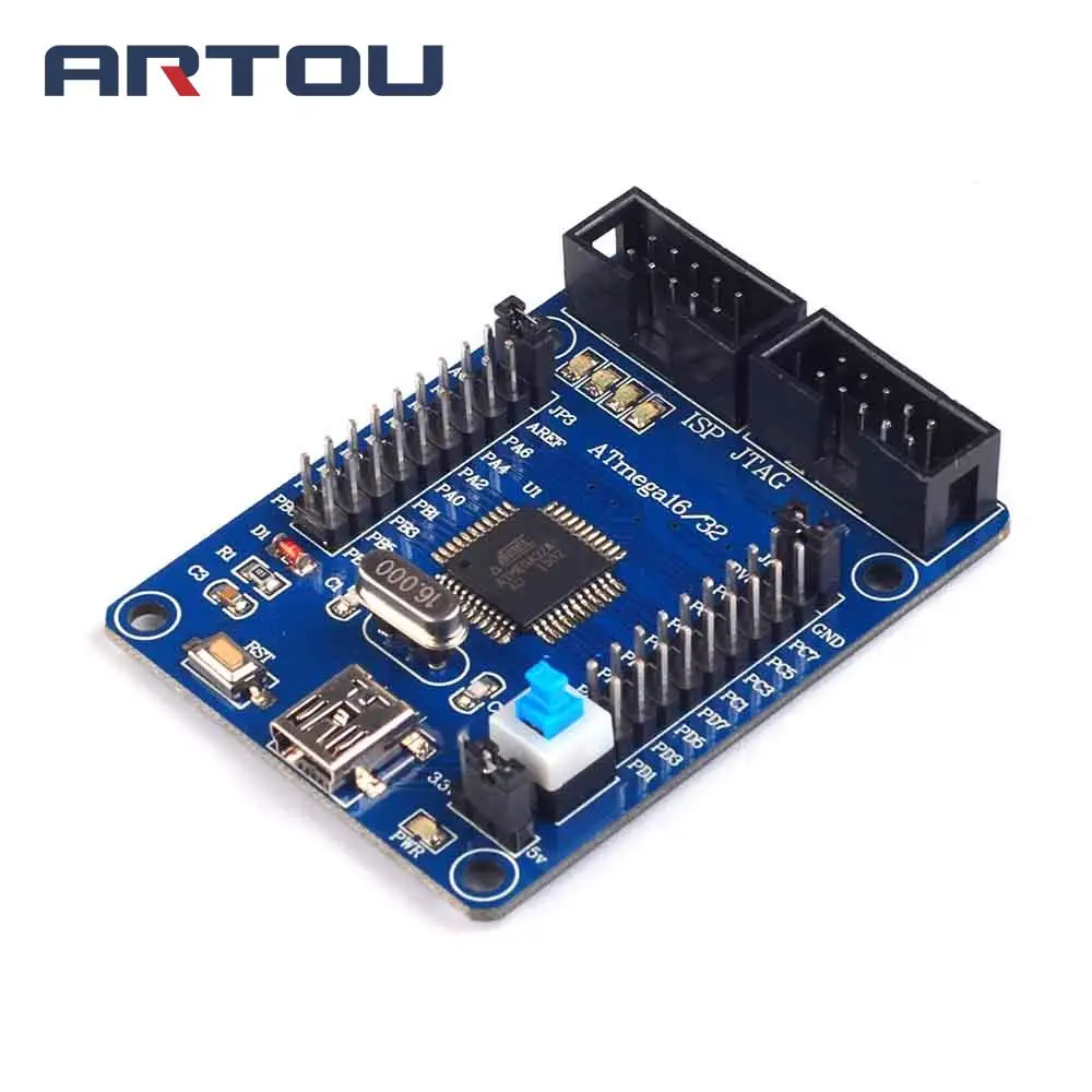 1pcs AVR development board ATmega32 development board learning board minimum system core board