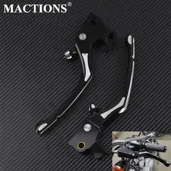 1 Pair Motorcycle Adjustable Regulator Brake Clutch Handle Lever CNC Aluminum For Harley Sportster XL883 XL1200 X48 2004-2013