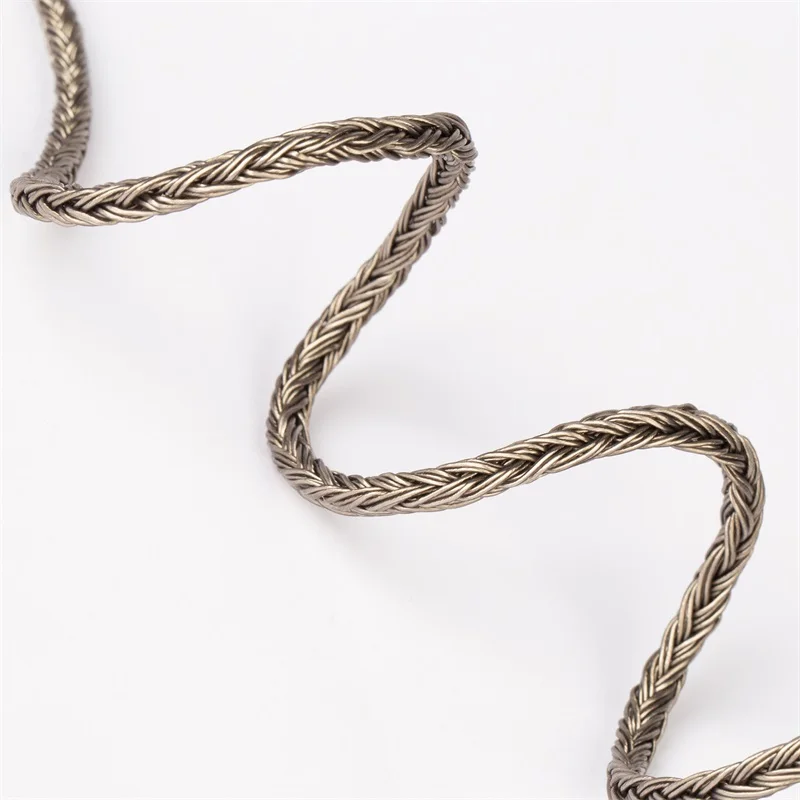 Kbear mostrar atualização 24 núcleo 5n ofc prata chapeado cabo 2.5mm/3,5mm/4.4mm fone de ouvido plug para kbear tri blon kz fone de ouvido iem cabo