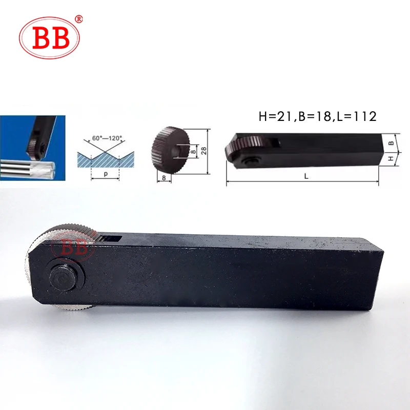 BB Knurling Tool Holder & Wheels for Lathes Straight & Reticulated Pattern Copper 0.5 0.8 1.0 1.2 1.6 2.0 Pitch