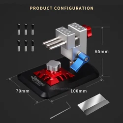 USTAR 2IN1 360° Universal PE Bender Vise Stand PE Parts Folding Accessory for Gundam Military Scale Hobby Model Customization