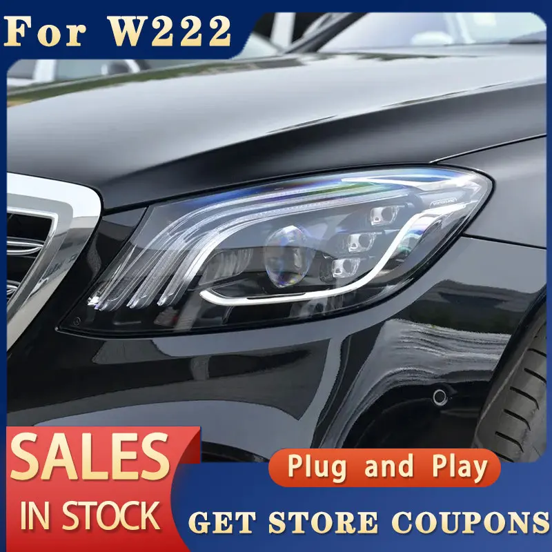 For Benz W222 Headl ights 2014-2019 S350 S400 S450 W223 LED Headlight DRL LED of the daytime running lights turn signals