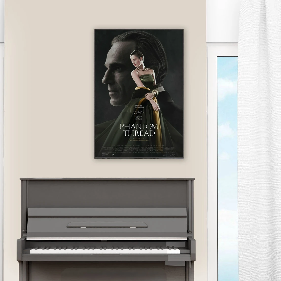 Phantom Thread Movie Cover Poster Art Print Canvas Painting Wall Pictures Living Room Home Decor (No Frame)