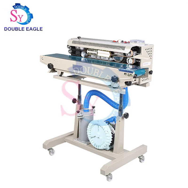 Wholesale Price Automatic Air filled Inflatable film Packing Machine/Puffed Food Potato chips Nitrogen filled Sealing Machine