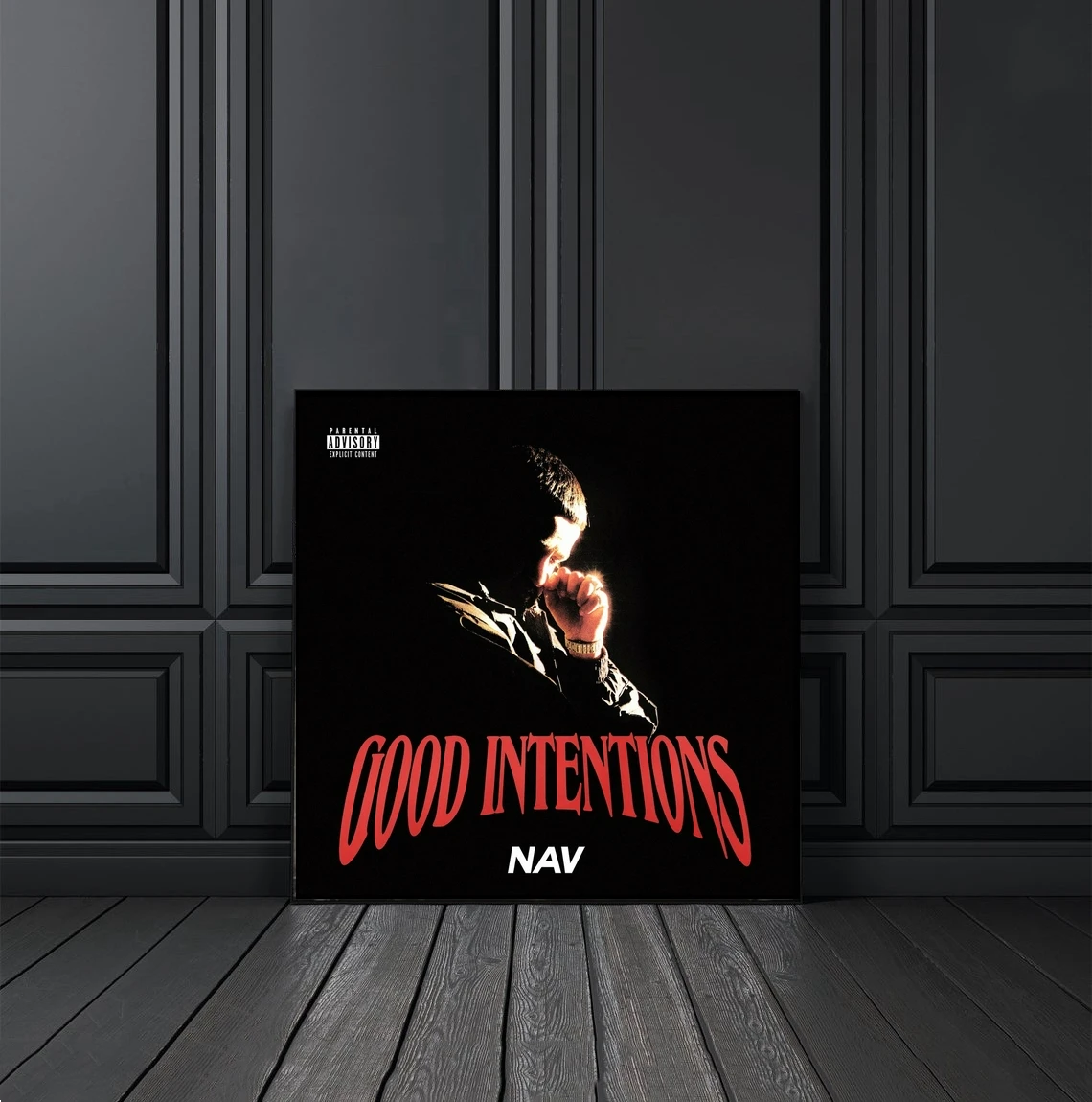 NAV  Good Intentions Music Album Cover Poster Canvas Print Rap Hip Hop Music Star Singer Wall Painting Decoration