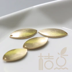 DIY Supply-Premium Plated Solid Brass Finding Curved Oval - 18x9.7mm (4190C)