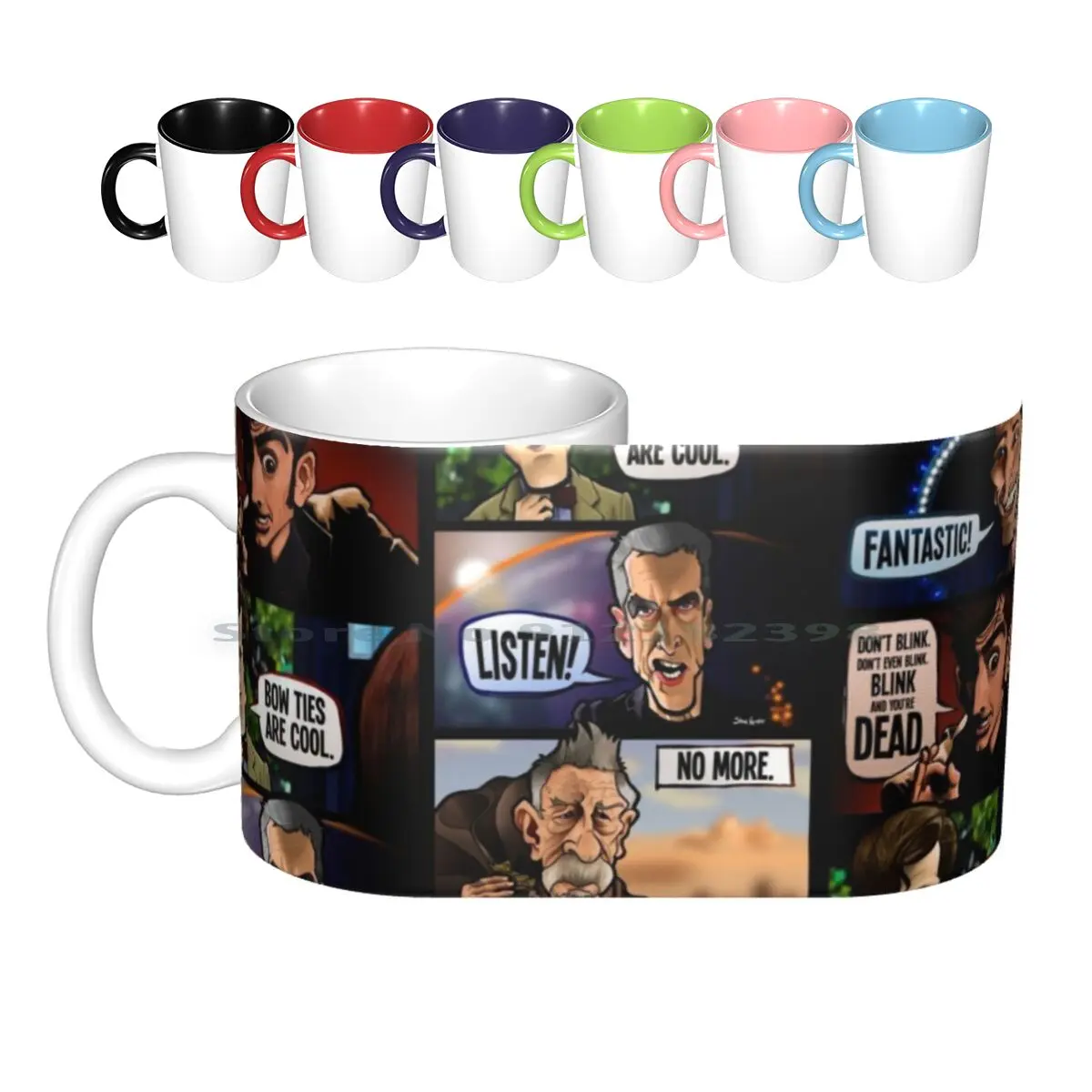 Who Revival Ceramic Mugs Coffee Cups Milk Tea Mug Who Christopher Eccleston David Tennant Matt Smith John Hurt Peter Capaldi