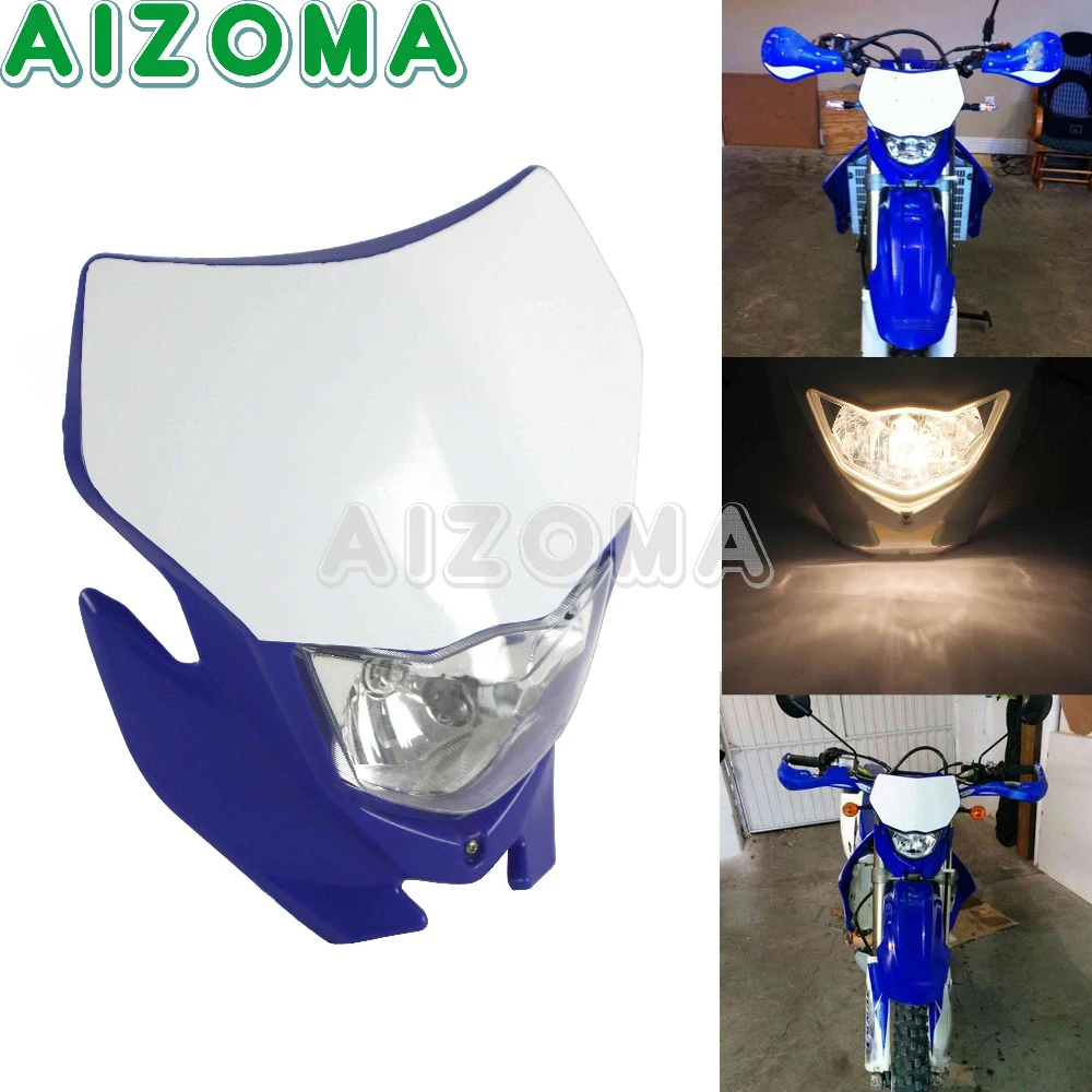 Dirt Bike Offroad Motocross 12v HI/lo Beam H4 Headlight Fairing Enduro Headlamp Supermoto For Yamaha WR 450/426/250 WR250F WR450