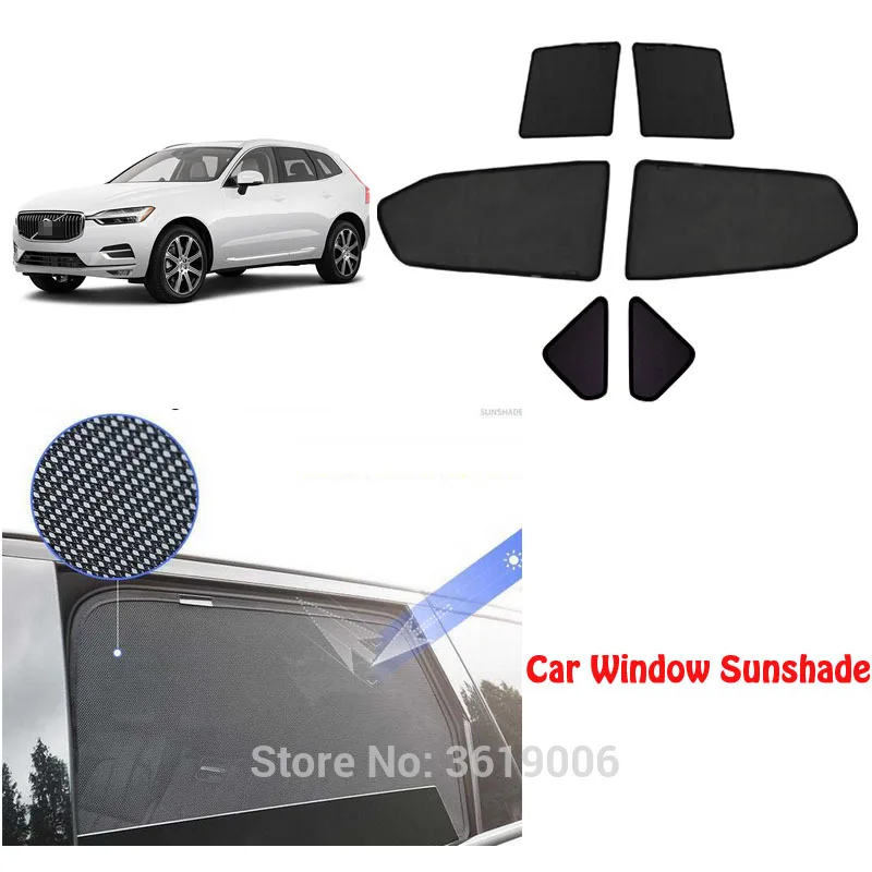 6pcs High-end custom For Volvo V40 2013-2018 card type magnetic car curtain sun shade car window shade car styling