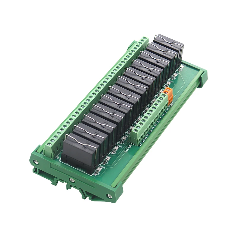 8 Channels 12 Channels 1NO+ 1NC DIN Rail Mount Interface Relay Module PLC DC 12V 24V PNP/NPN Compatible