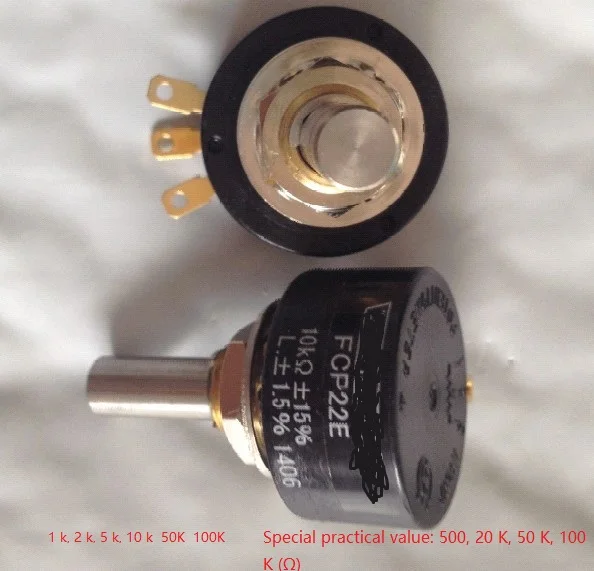 

1 шт. импортированный из Японии потенциометр SAK FCP22E 1 кОм, 2 кОм, 5 кОм, 10 кОм, вращение на 360 градусов.