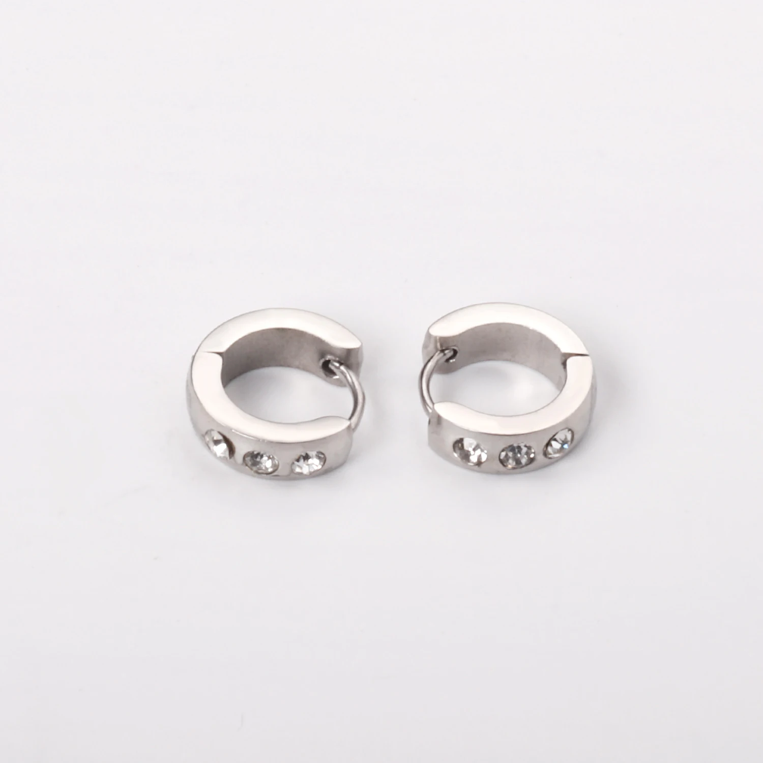 12 Pairs 316L Stainless Steel Cubic Zirconia Earrings Set Gold/Silver Color Ear Stud for Women Party Gift Jewellery Accessories image 3
