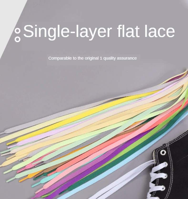1pair Classic Basics Flat Shoelaces Sneakers Shoelace Canvas Shoes Basketball Shoe Laces Black White Color Shoes Accessories