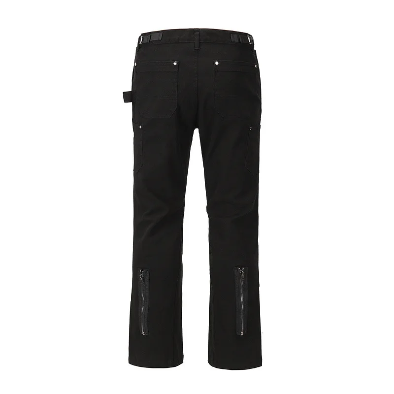 2026 Y2K Streetwear Kanye Braune Reißverschluss Slim Jeans Cargo-Hosen für Herren Luxus Designer Neue Rock Lange Hosen – Detail 14