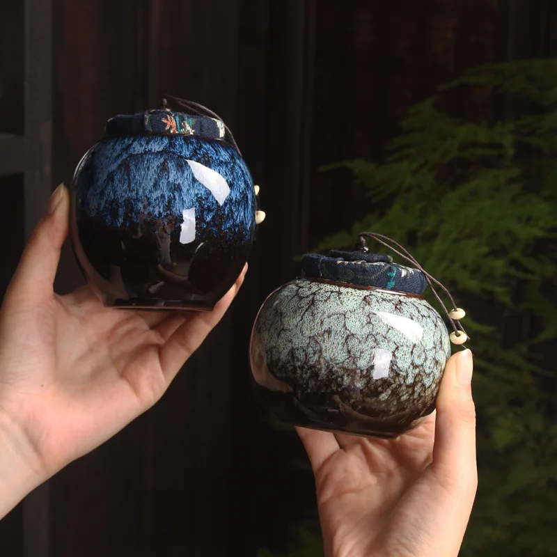 السيراميك رماد جرة حامل الحيوانات الأليفة التذكارية جنازة رماد جرة جرة لحرق الإنسان تذكار Pal النعش ختم التخزين #1