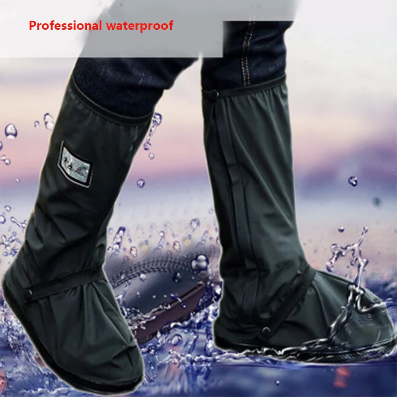 Shoe Cover Winter Waterproof Reusable Anti-slip Rain Boots Overshoes Shoe Cover Cycling Shoe Covers Cycling Equipment