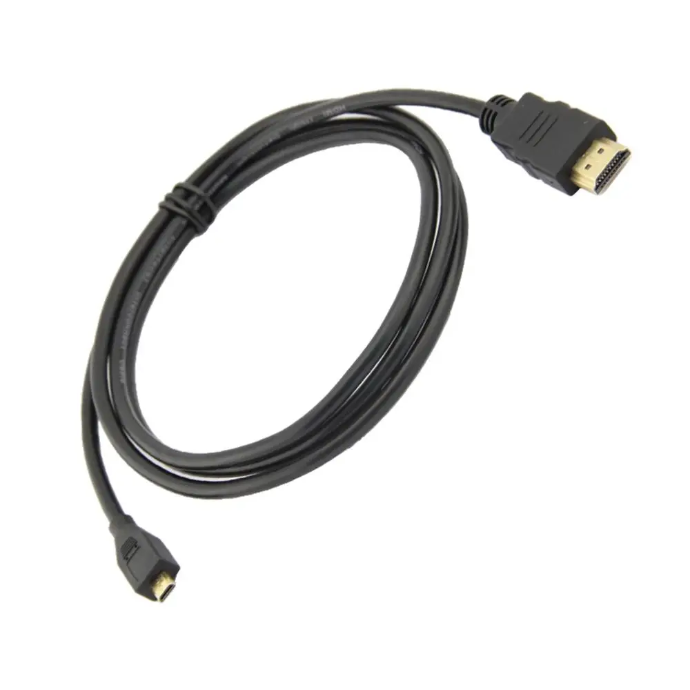 

Micro HDMI-Compatible Cable V1.4 1M Male Gold Plated Adapter Cord For Tablet HDTV Android Phone Raspberry Pi 4B/3B+/3B