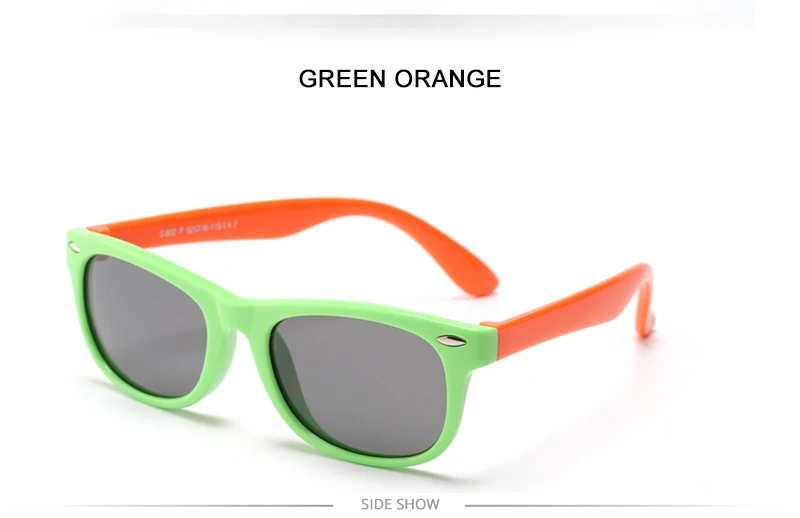 Fashoin Kinder Polarisierte Sonnenbrille Jungen Mädchen Vintage Silikon Kinder Sonnenbrille Stilvolle Safty TR90 Brillen Baby UV400 – Detail 18